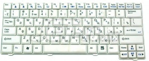 Клавиатура для ноутбука LG X120, белая