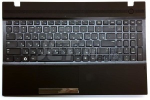 Клавиатура для ноутбука Samsung  NP300V5A чёрный  с верхней панелью 