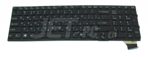 Клавиатура для ноутбука Sony Vaio VPC-SE, черная, без рамки