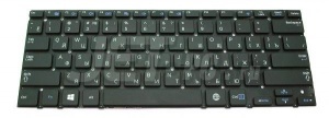 Клавиатура для ноутбука Samsung NP530U3B, NP530U3C, NP535U3C, черная, без рамки