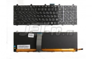 Клавиатура для ноутбука MSI GE60, GE70 черная с подсветкой RGB с рамкой