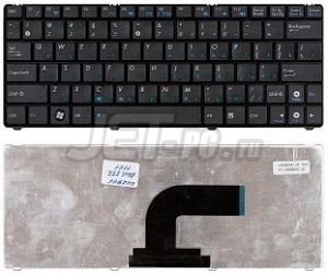 Клавиатура для ноутбука Asus Eee PC 1101, 1101HA, N10, N10E, N10J черная
