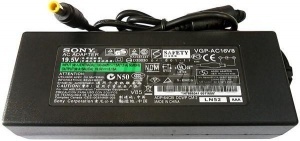 Блок питания (зарядное устройство) для ноутбука Sony 19.5V, 6.15A, 120W разъем 6.5 x 4.4 мм (с сетевым кабелем)