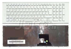 Клавиатура для ноутбука Sony Vaio VPC-EF, белая рамка