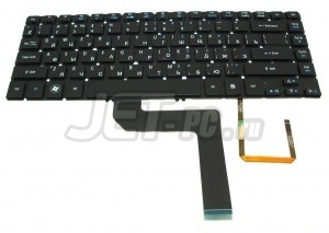 Клавиатура для ноутбука Acer Aspire М3-481, М5-481, М5-481G, M5-481T, M5-481TG, черная с подсветкой