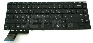 Клавиатура для ноутбука Samsung NP370R4E, черная, без рамки