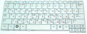 Клавиатура для ноутбука Samsung N110, N128, N130, NC10, белая