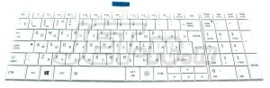 Клавиатура для ноутбука Toshiba Satellite C850,L850 C870, C875, белая